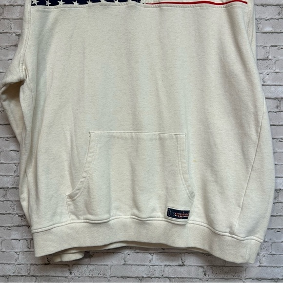 Disney Parks Mickey Mouse Stars Stripes Flag Men Pullover Sweatshirt 1/4 Zip 2XL - Picture 6 of 16